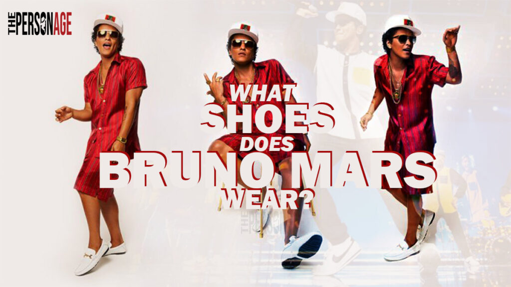 What shoes does Bruno Mars wear
