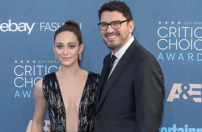 Emmy Rossum with her husband