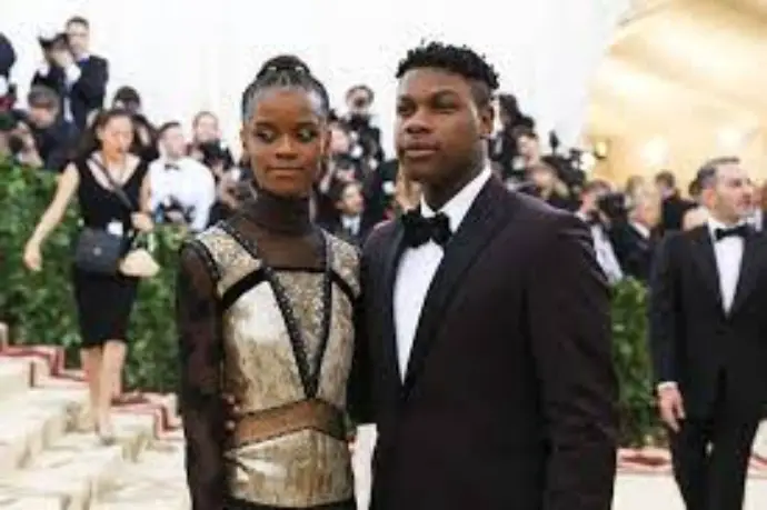 Letitia Wright with bf