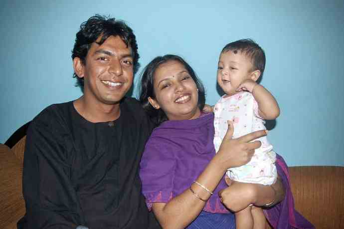 Chanchal Chowdhury with family